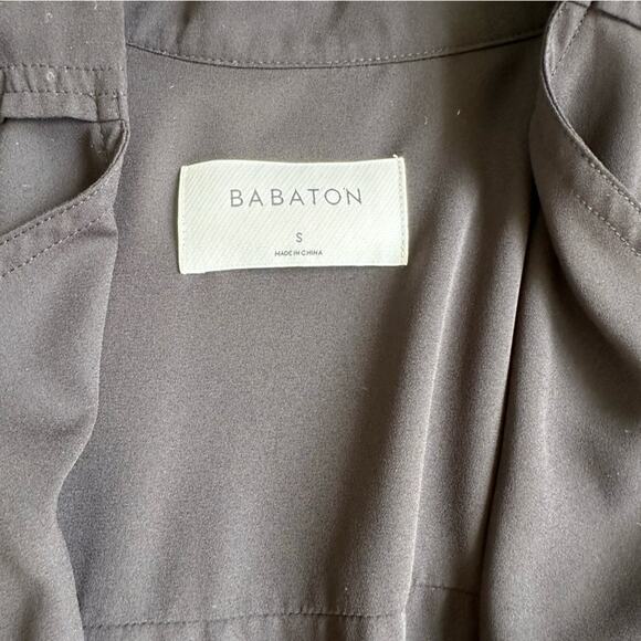 Aritzia Babaton Long Sleeve Flowy Trench Coat Black S - Picture 4 of 9